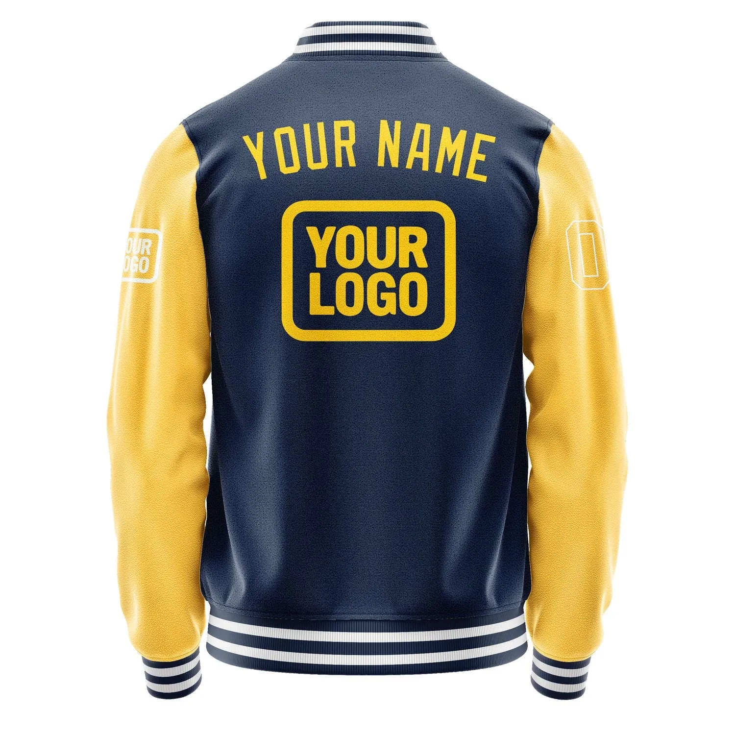 Custom Blue Gold Jacket sold by Tailorly product image thumbnail 4