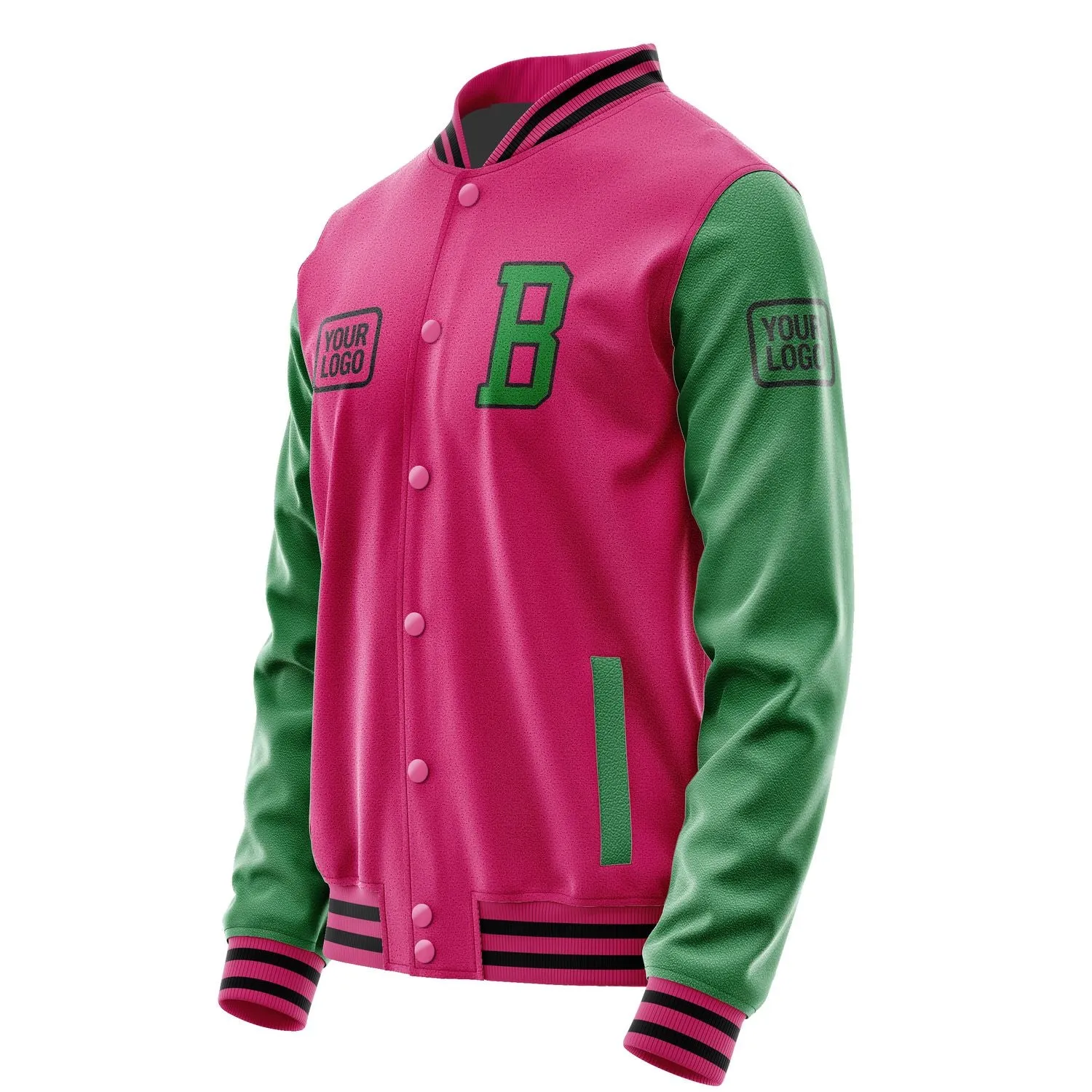 Custom Pink Emerald Green Jacket sold by Tailorly product image thumbnail 3