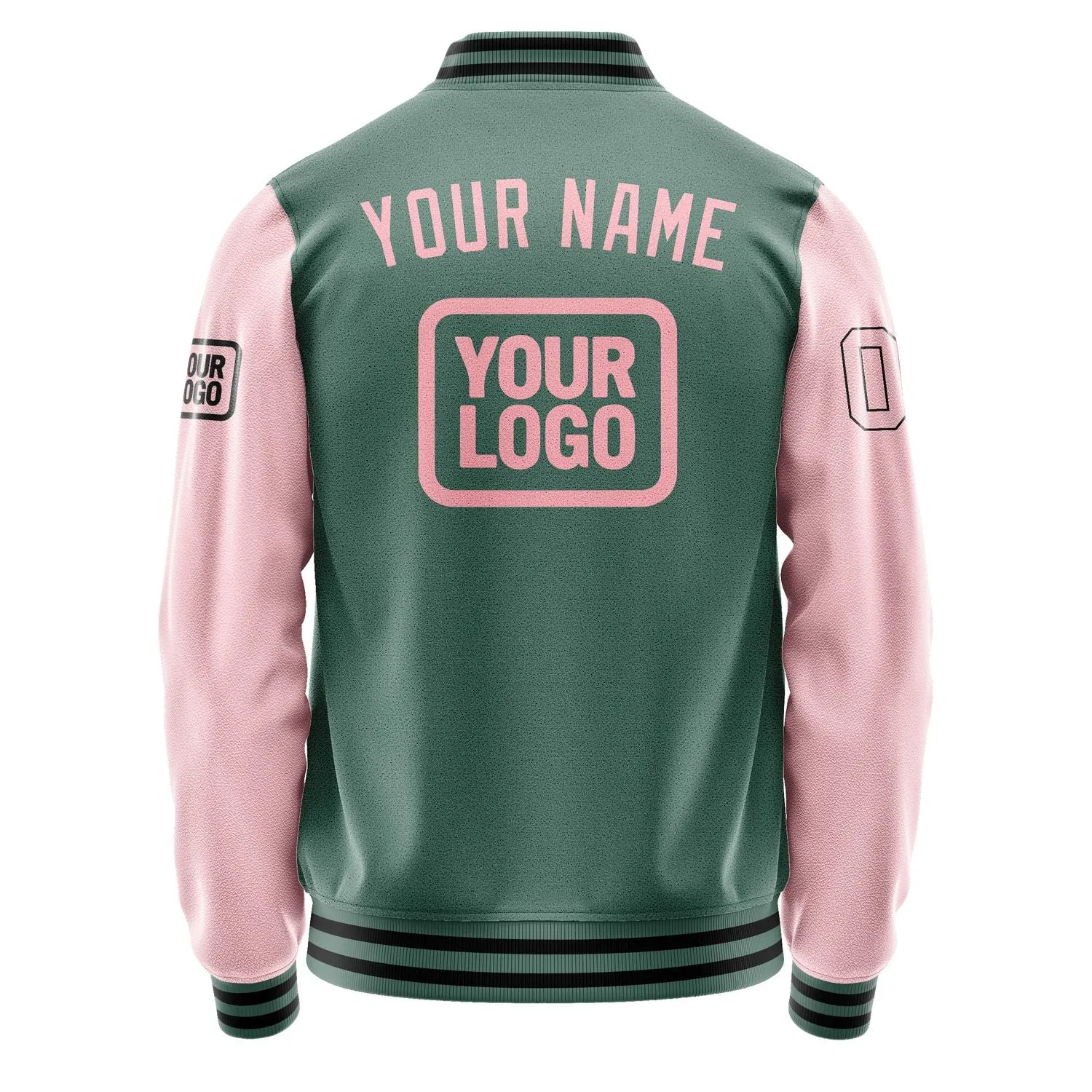 Custom Blue Green Light Pink Jacket sold by Tailorly product image thumbnail 4