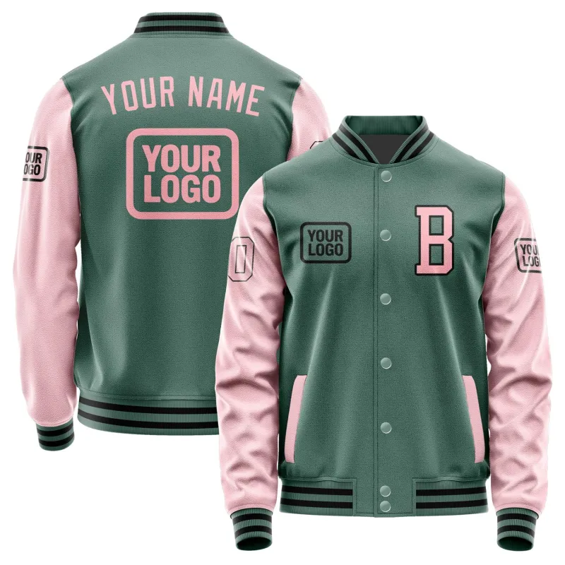 Custom Blue Green Light Pink Jacket sold by Tailorly