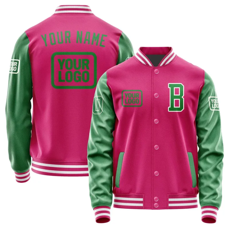 Custom Pink Emerald Green Jacket sold by Tailorly