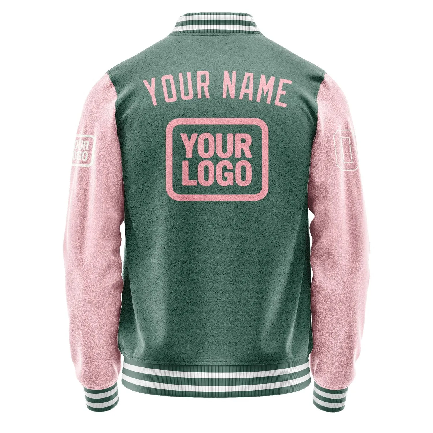 Custom Blue Green Light Pink Jacket sold by Tailorly product image thumbnail 4