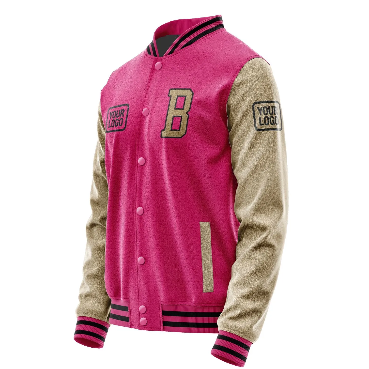 Custom Pink Light Khaki Jacket sold by Tailorly product image thumbnail 3