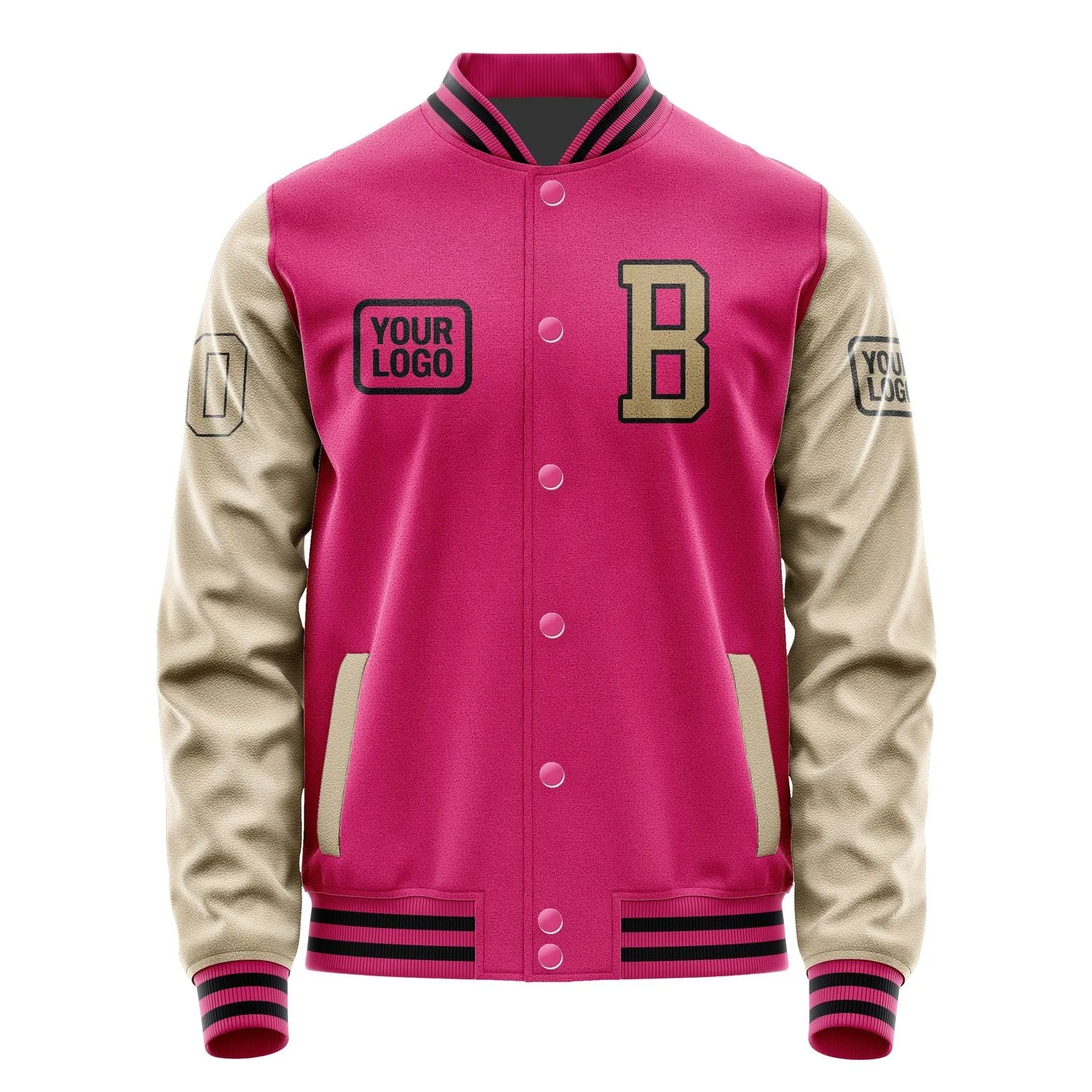 Custom Pink Light Khaki Jacket sold by Tailorly product image thumbnail 2