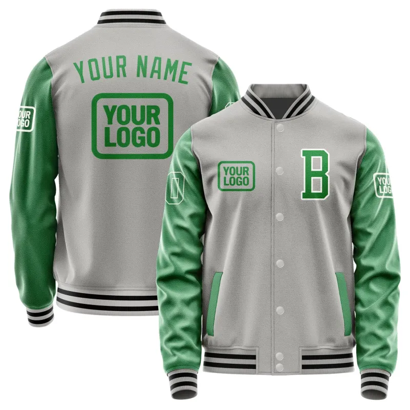 Custom Gray Emerald Green Jacket sold by Tailorly