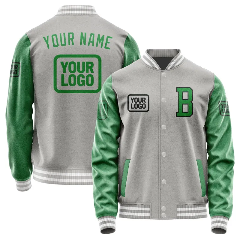 Custom Gray Emerald Green Jacket sold by Tailorly