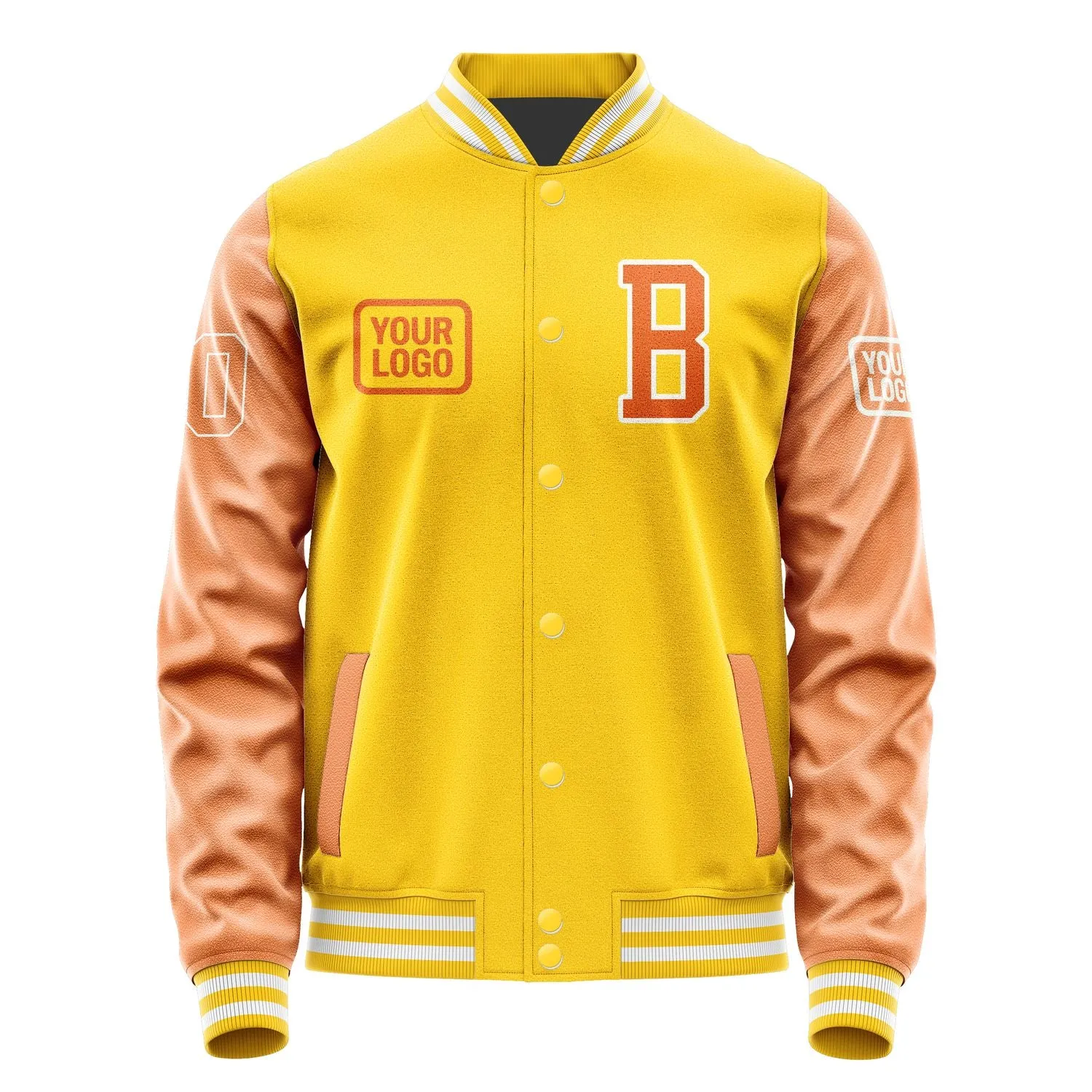 Custom Gold Orange Jacket sold by Tailorly product image thumbnail 2