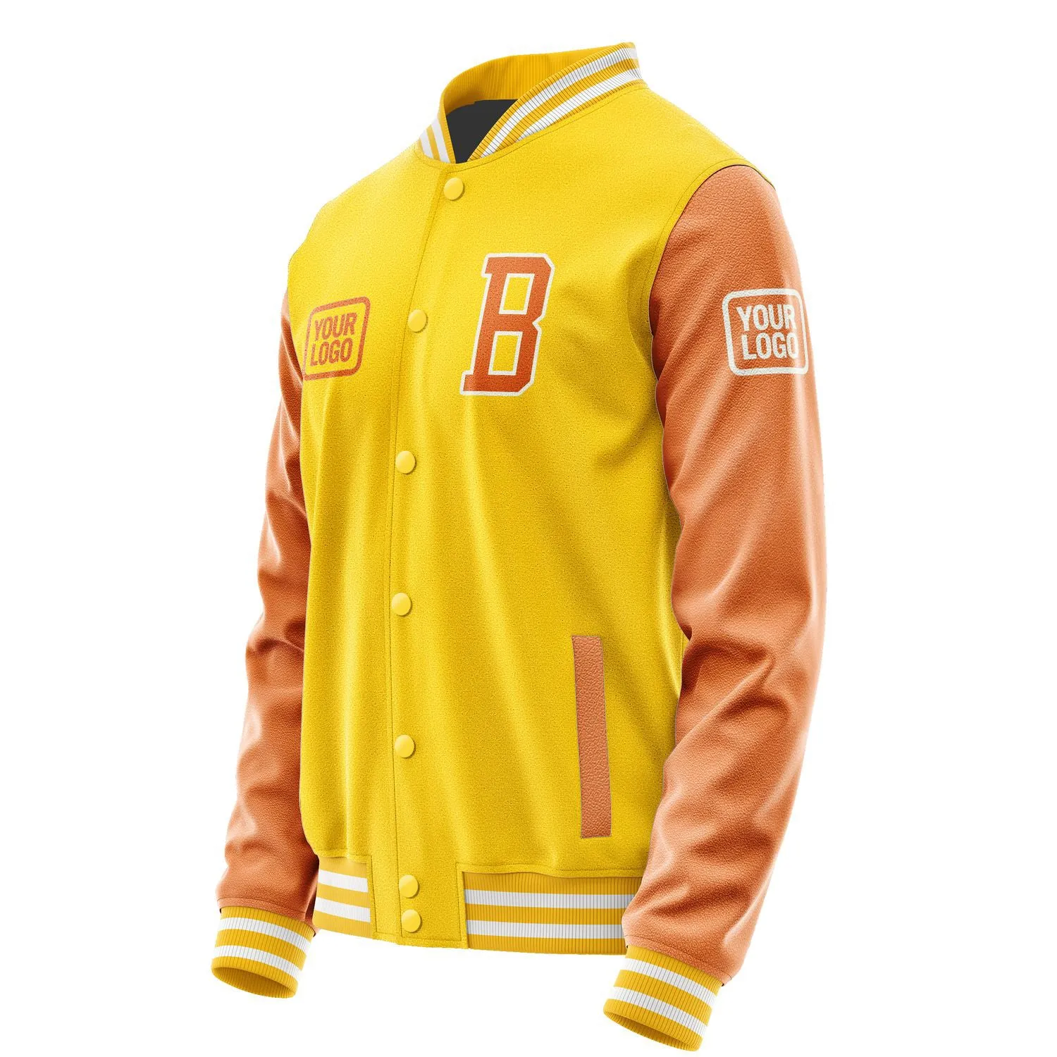 Custom Gold Orange Jacket sold by Tailorly product image thumbnail 3