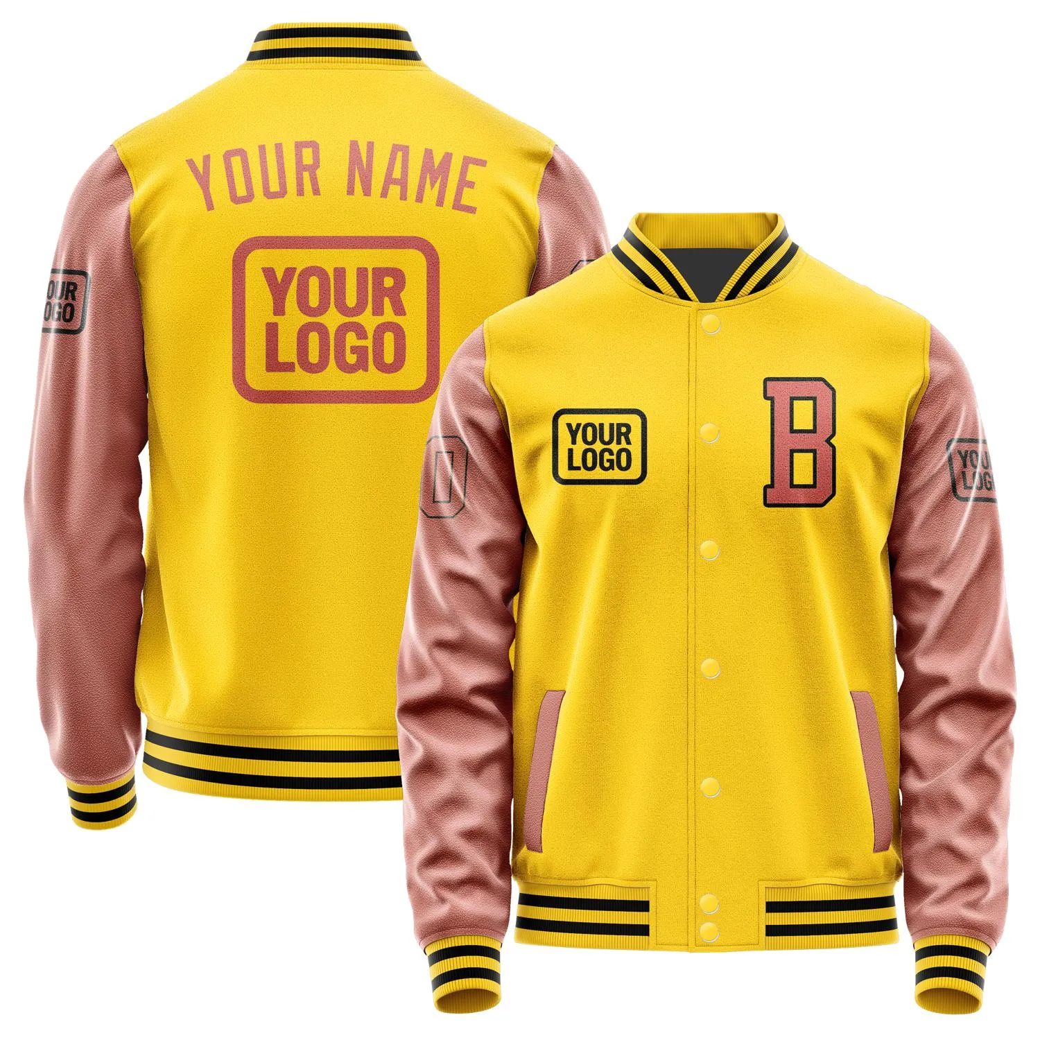 Custom Gold Copper Rose Jacket sold by Tailorly