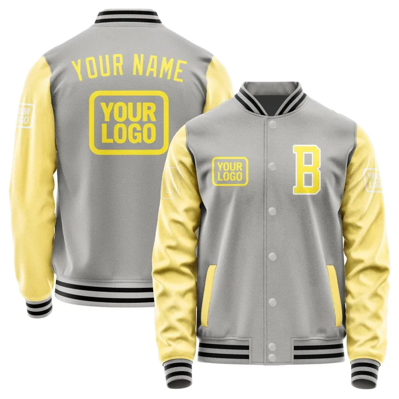 Custom Gray Light Yellow Jacket sold by Tailorly