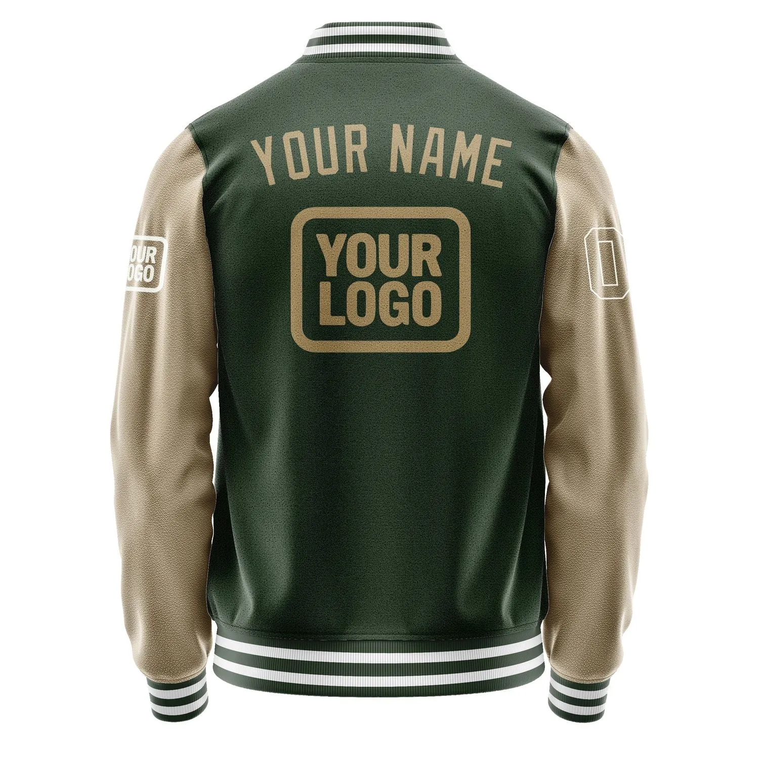 Custom Dark Green Light Khaki Jacket sold by Tailorly product image thumbnail 4