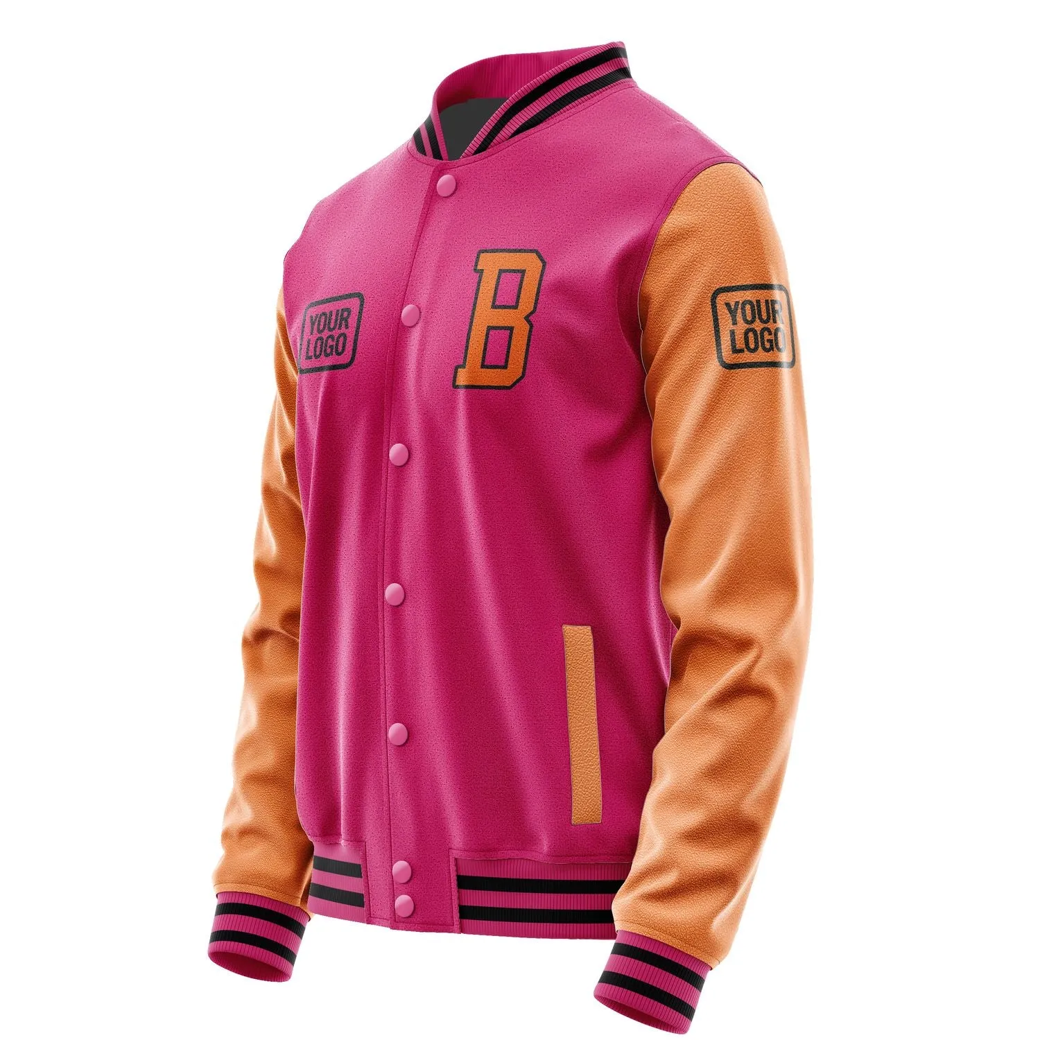 Custom Pink Orange Jacket sold by Tailorly product image thumbnail 3