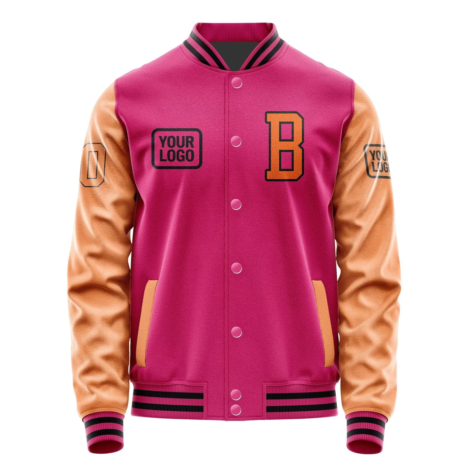 Custom Pink Orange Jacket sold by Tailorly product image thumbnail 2