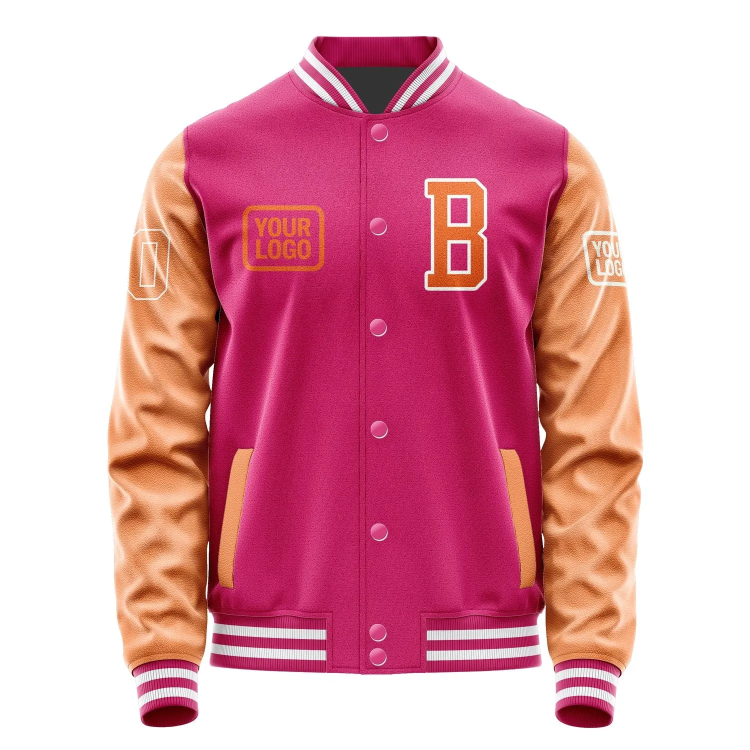 Custom Pink Orange Jacket sold by Tailorly product image thumbnail 2