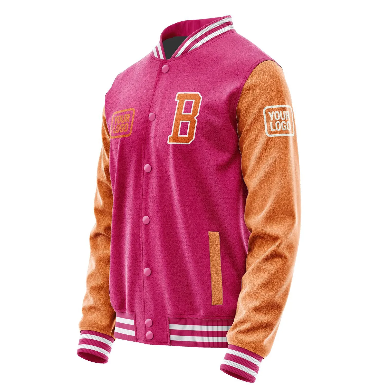 Custom Pink Orange Jacket sold by Tailorly product image thumbnail 3