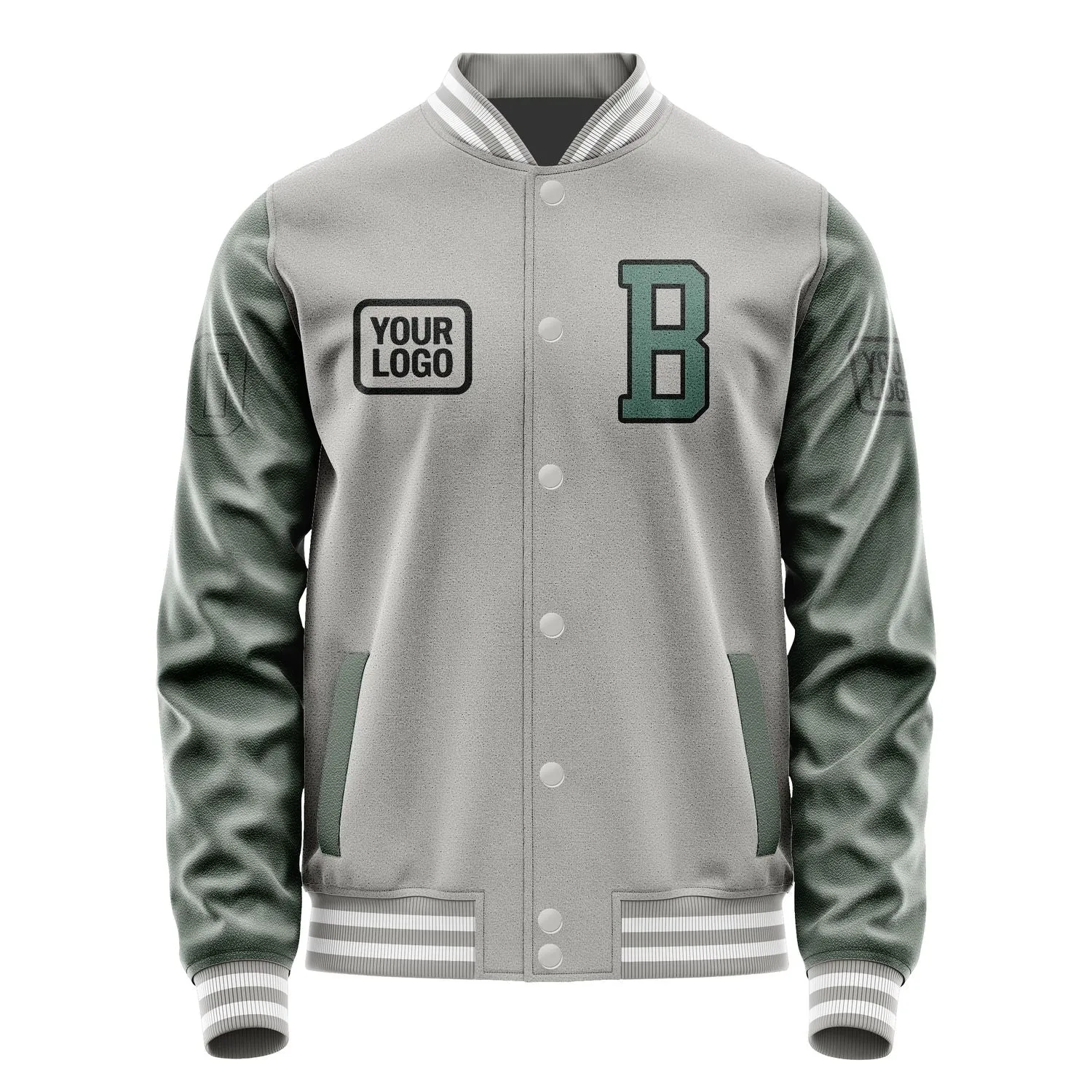 Custom Gray Blue Green Jacket sold by Tailorly product image thumbnail 2
