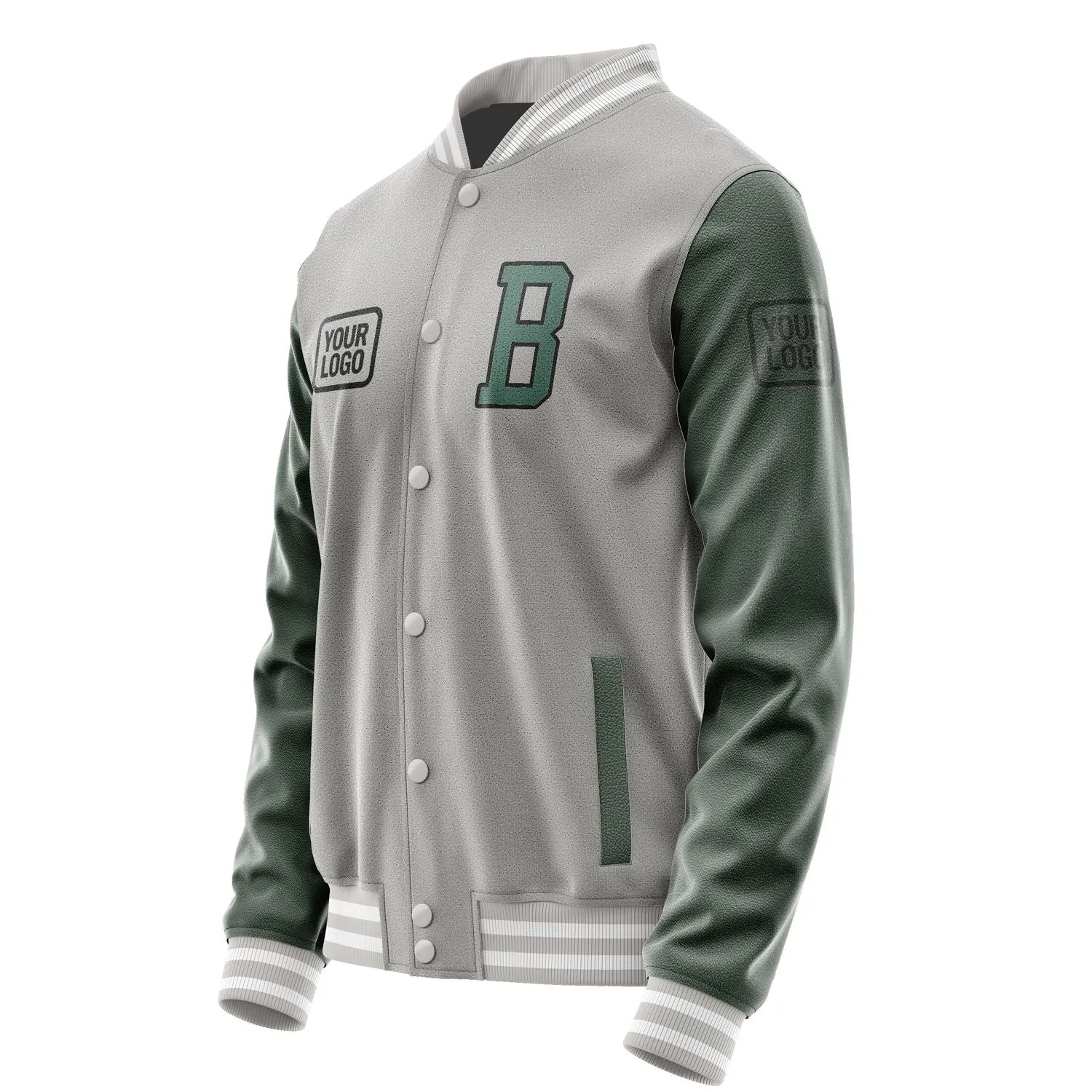 Custom Gray Blue Green Jacket sold by Tailorly product image thumbnail 3