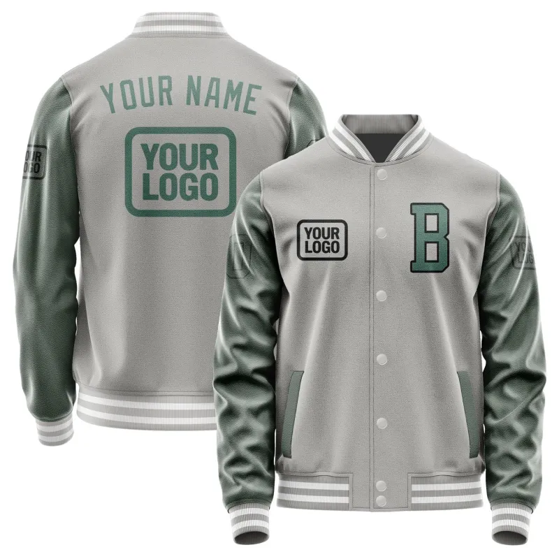 Custom Gray Blue Green Jacket sold by Tailorly