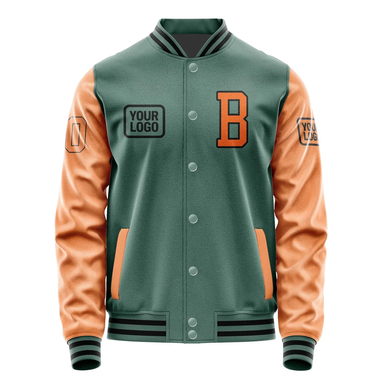 Custom Blue Green Orange Jacket sold by Tailorly product image thumbnail 2