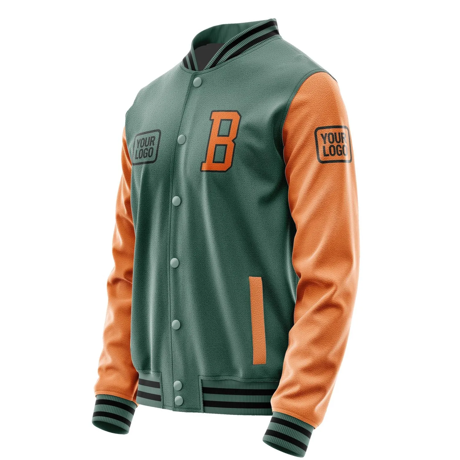 Custom Blue Green Orange Jacket sold by Tailorly product image thumbnail 3