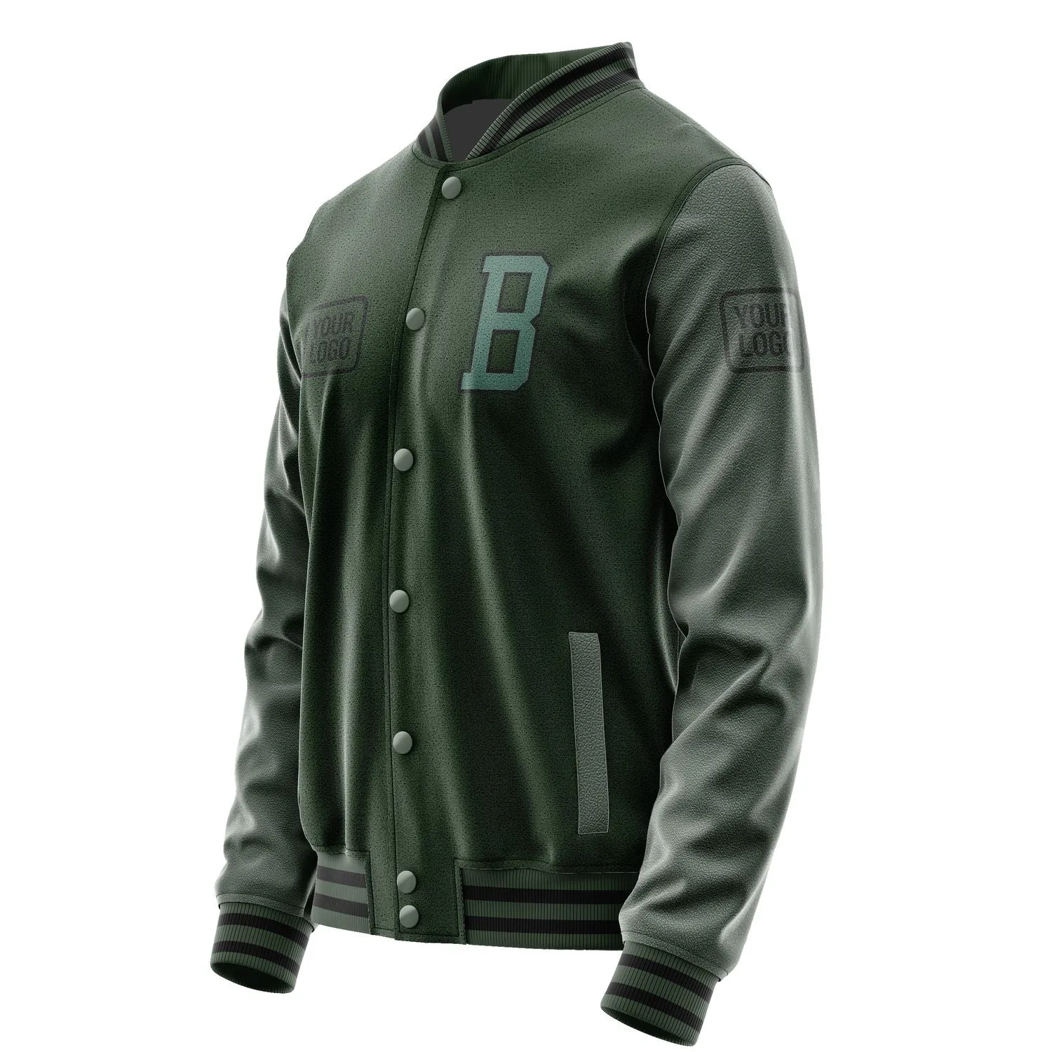 Custom Dark Green Blue Green Jacket sold by Tailorly product image thumbnail 3