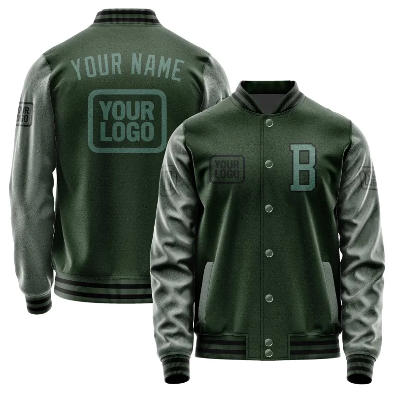 Custom Dark Green Blue Green Jacket sold by Tailorly