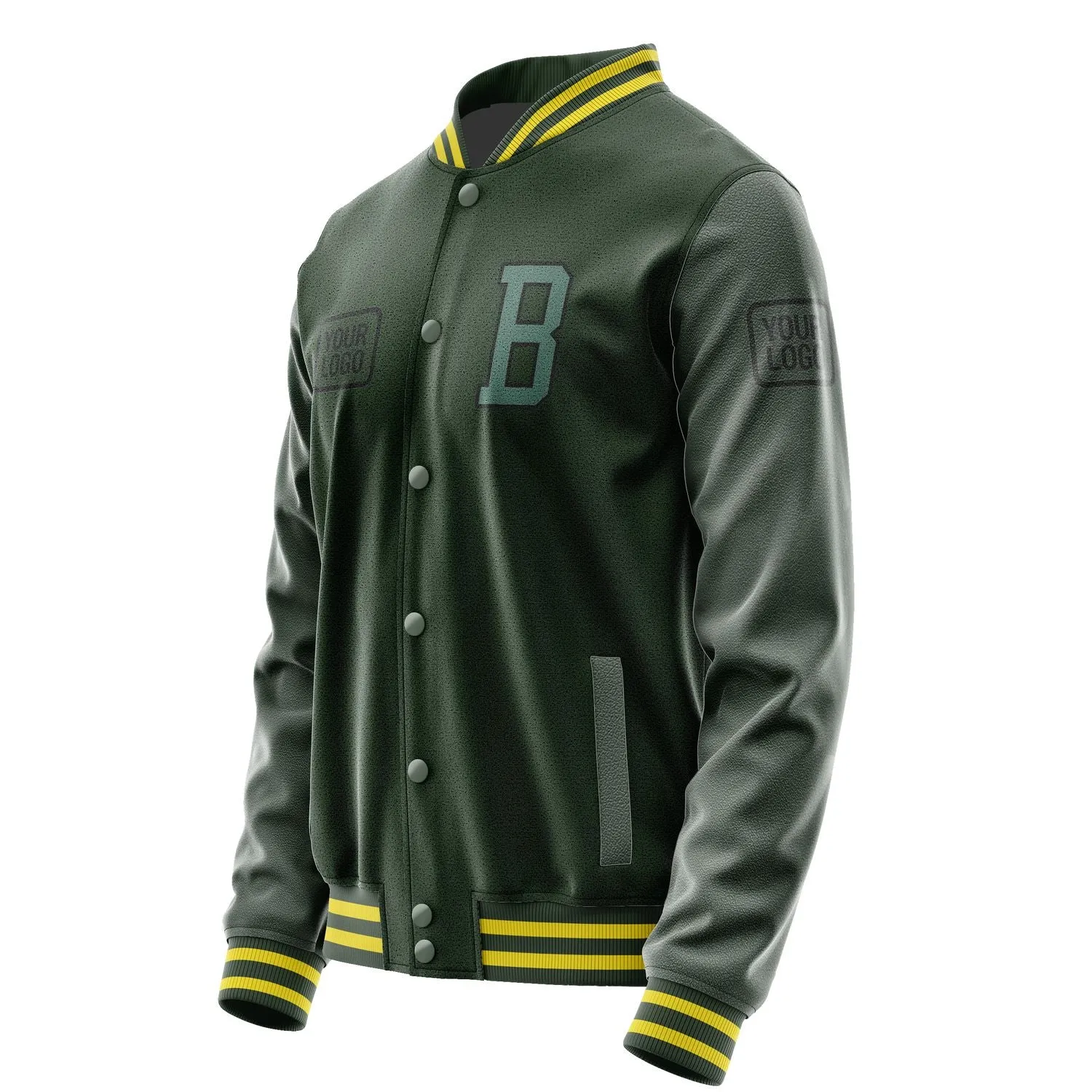 Custom Dark Green Blue Green Jacket sold by Tailorly product image thumbnail 3