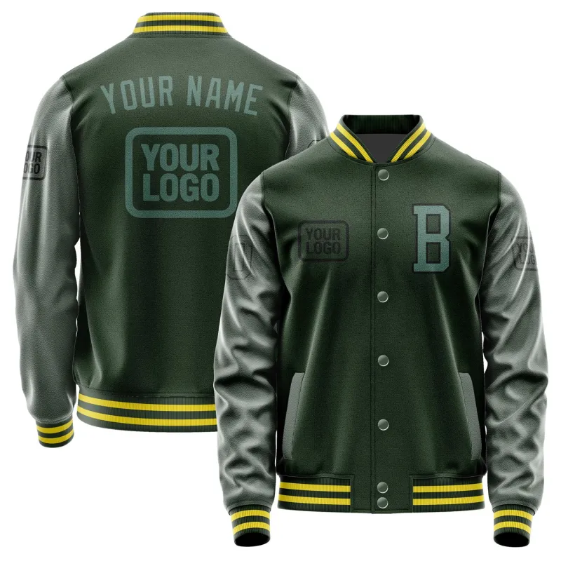 Custom Dark Green Blue Green Jacket sold by Tailorly
