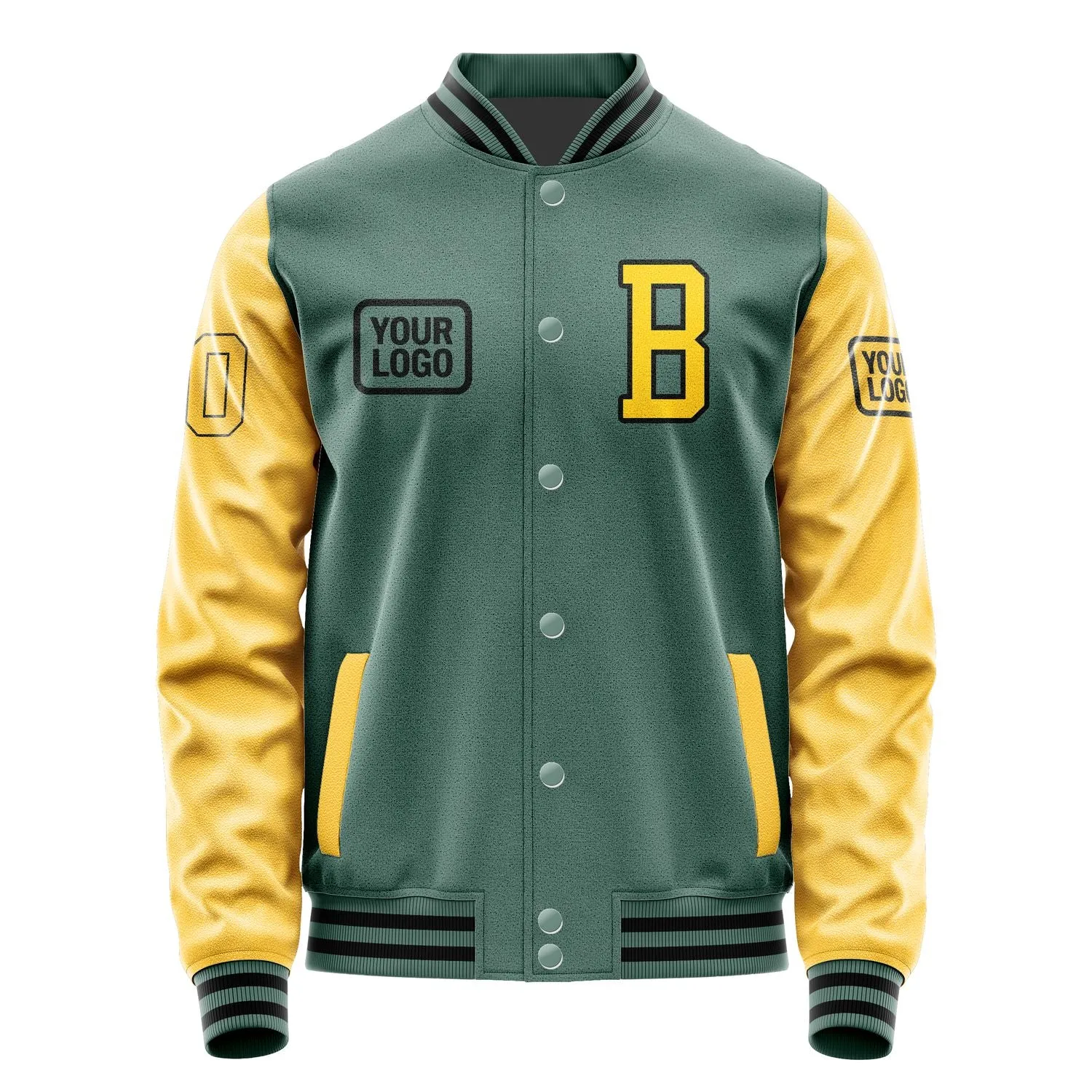 Custom Blue Green Gold Jacket sold by Tailorly product image thumbnail 2