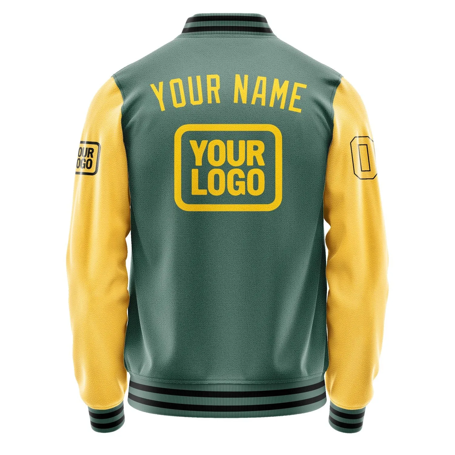 Custom Blue Green Gold Jacket sold by Tailorly product image thumbnail 4