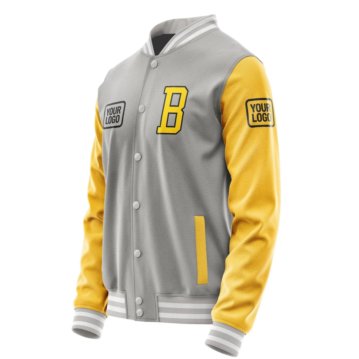 Custom Gray Gold Jacket sold by Tailorly product image thumbnail 3