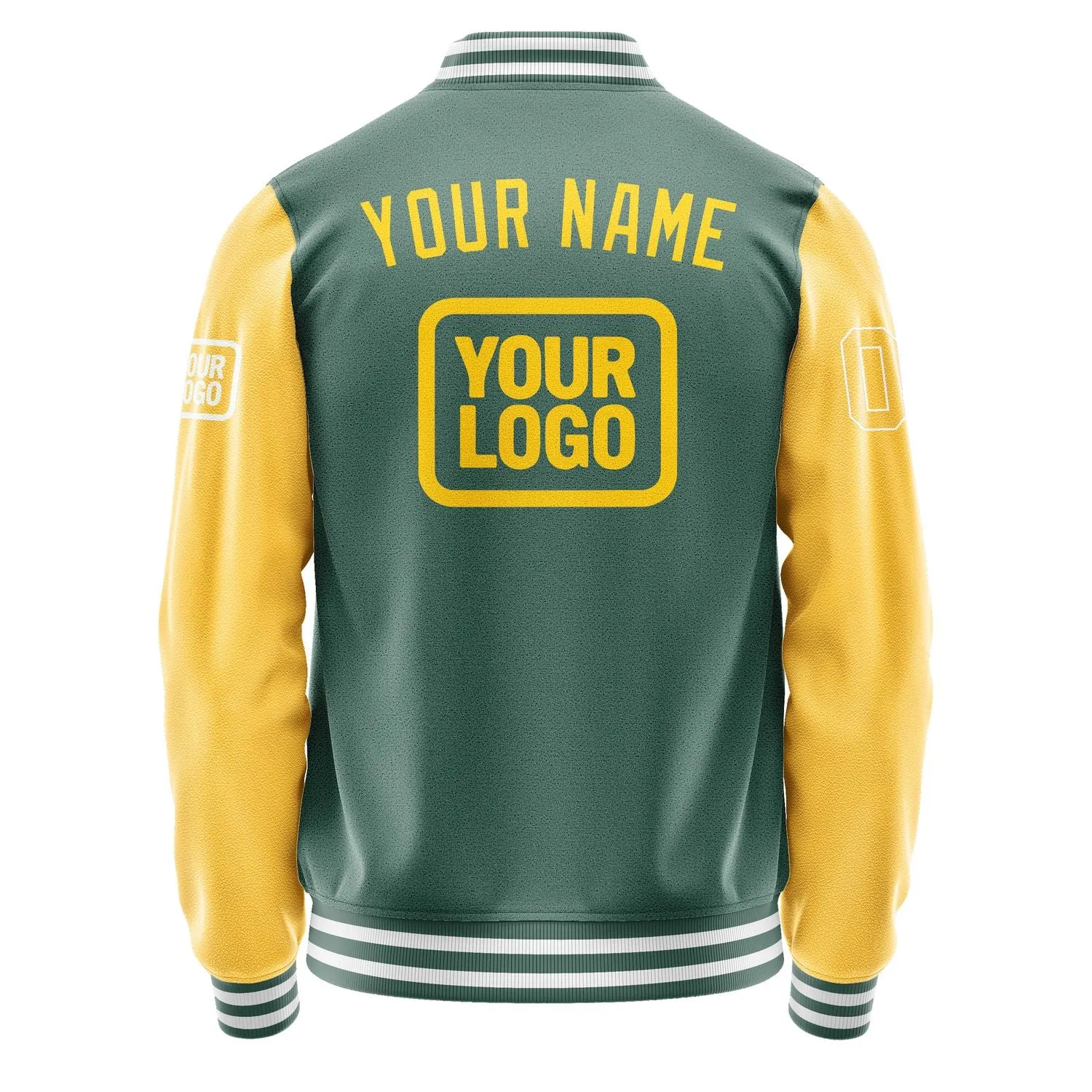 Custom Blue Green Gold Jacket sold by Tailorly product image thumbnail 4