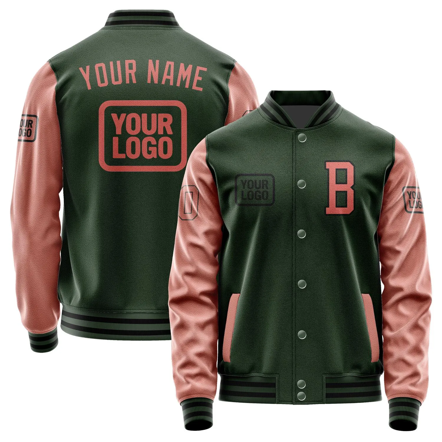 Custom Dark Green Copper Rose Jacket sold by Tailorly