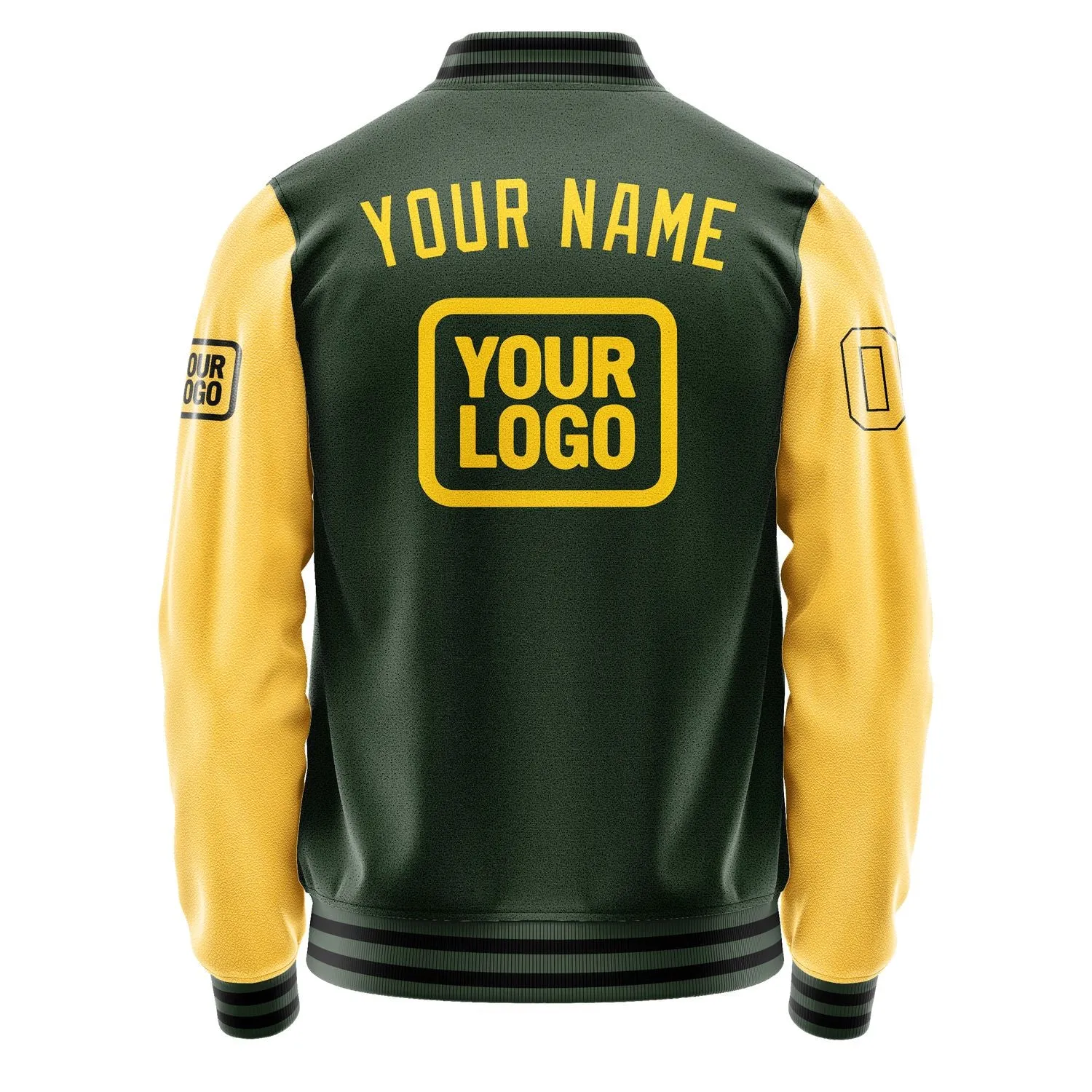 Custom Dark Green Gold Jacket sold by Tailorly product image thumbnail 4