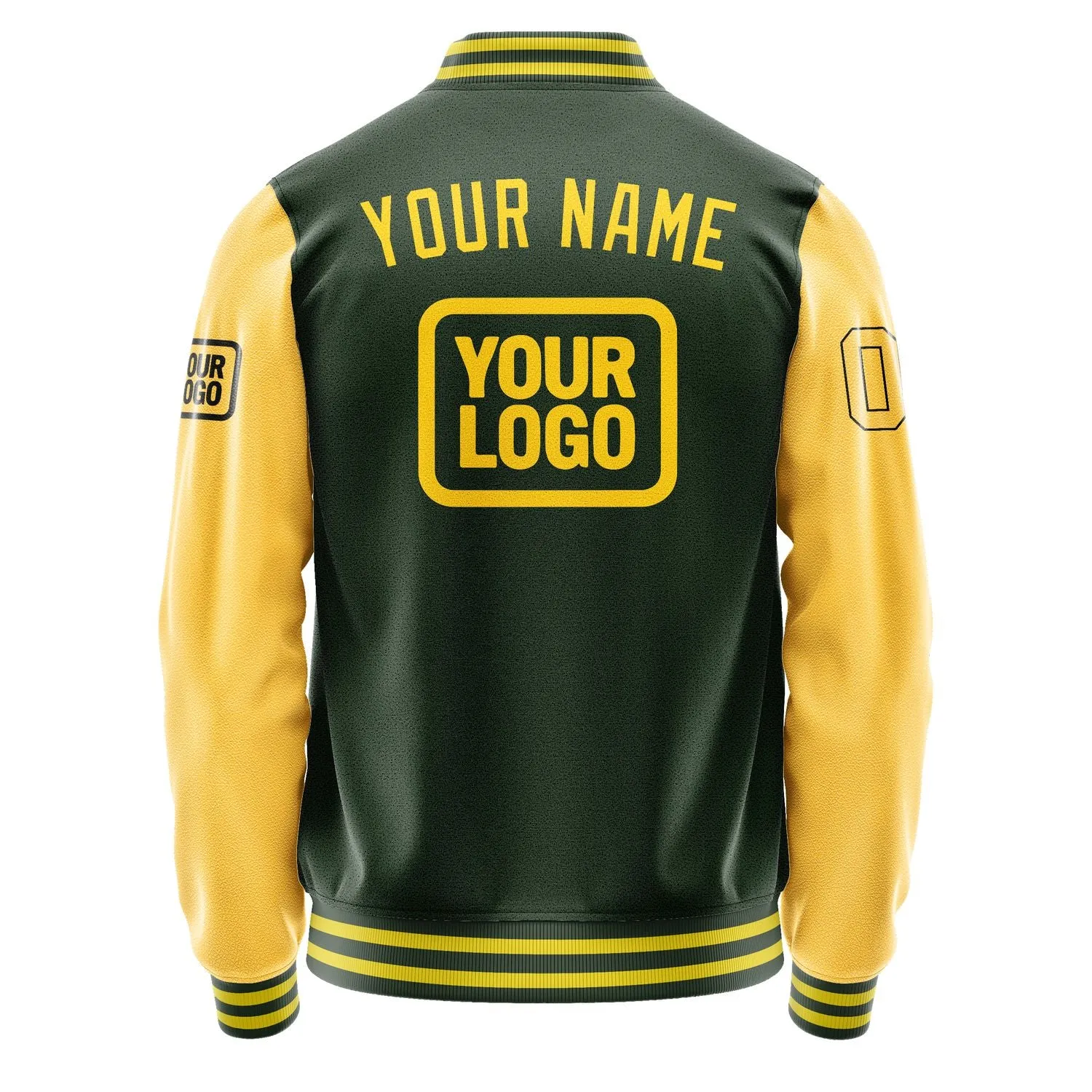Custom Dark Green Gold Jacket sold by Tailorly product image thumbnail 4