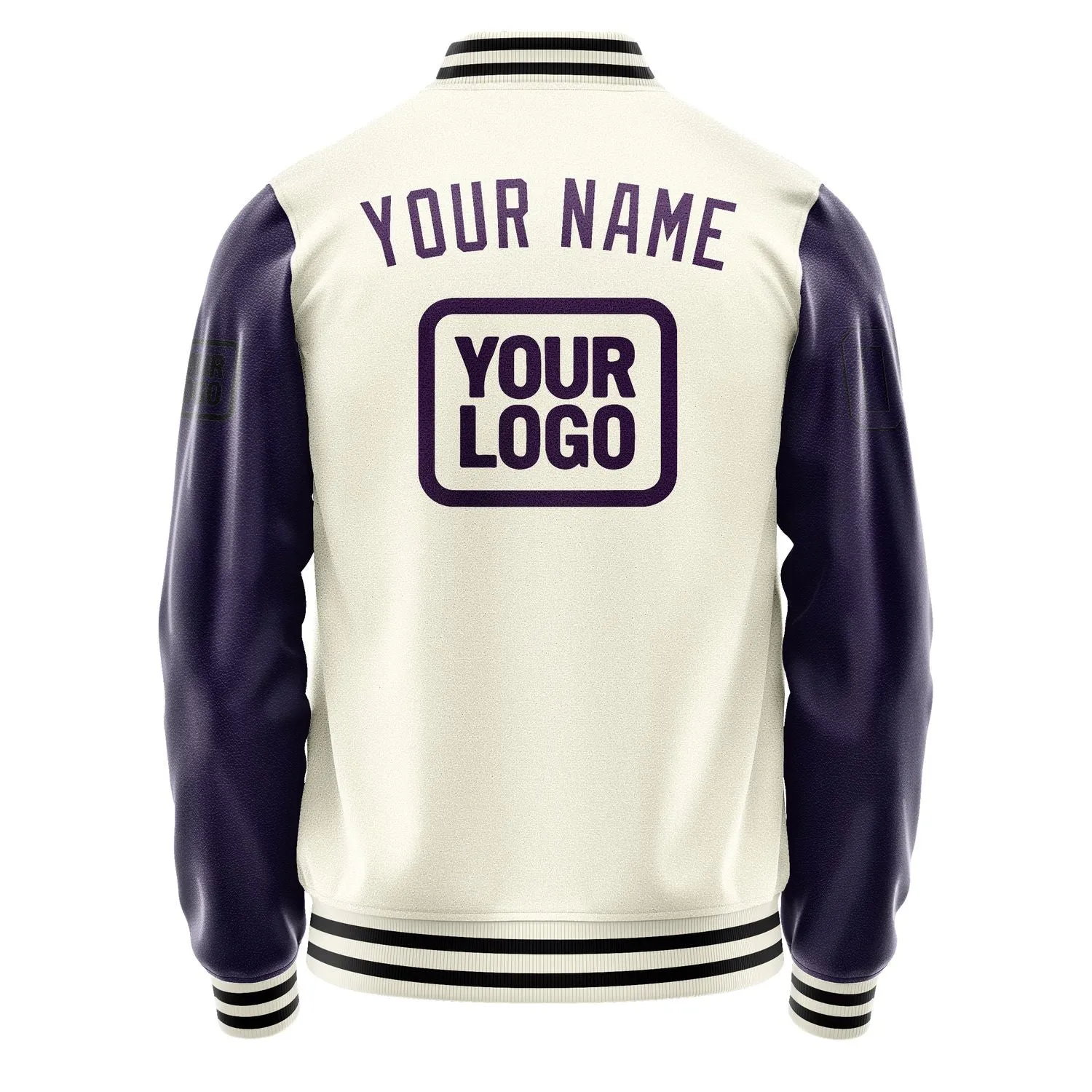 Custom Cream Purple Jacket sold by Tailorly product image thumbnail 4