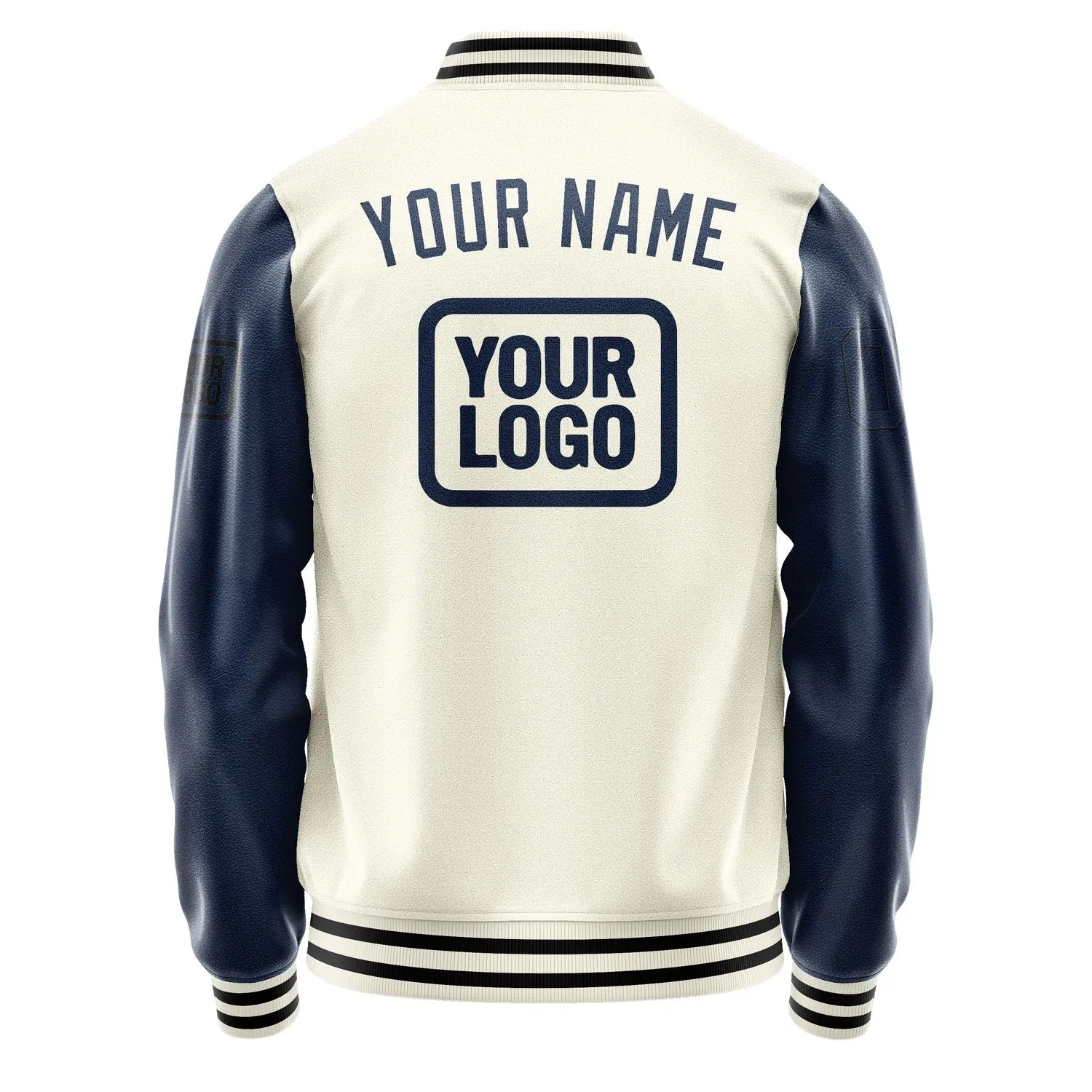 Custom Cream Blue Jacket sold by Tailorly product image thumbnail 4