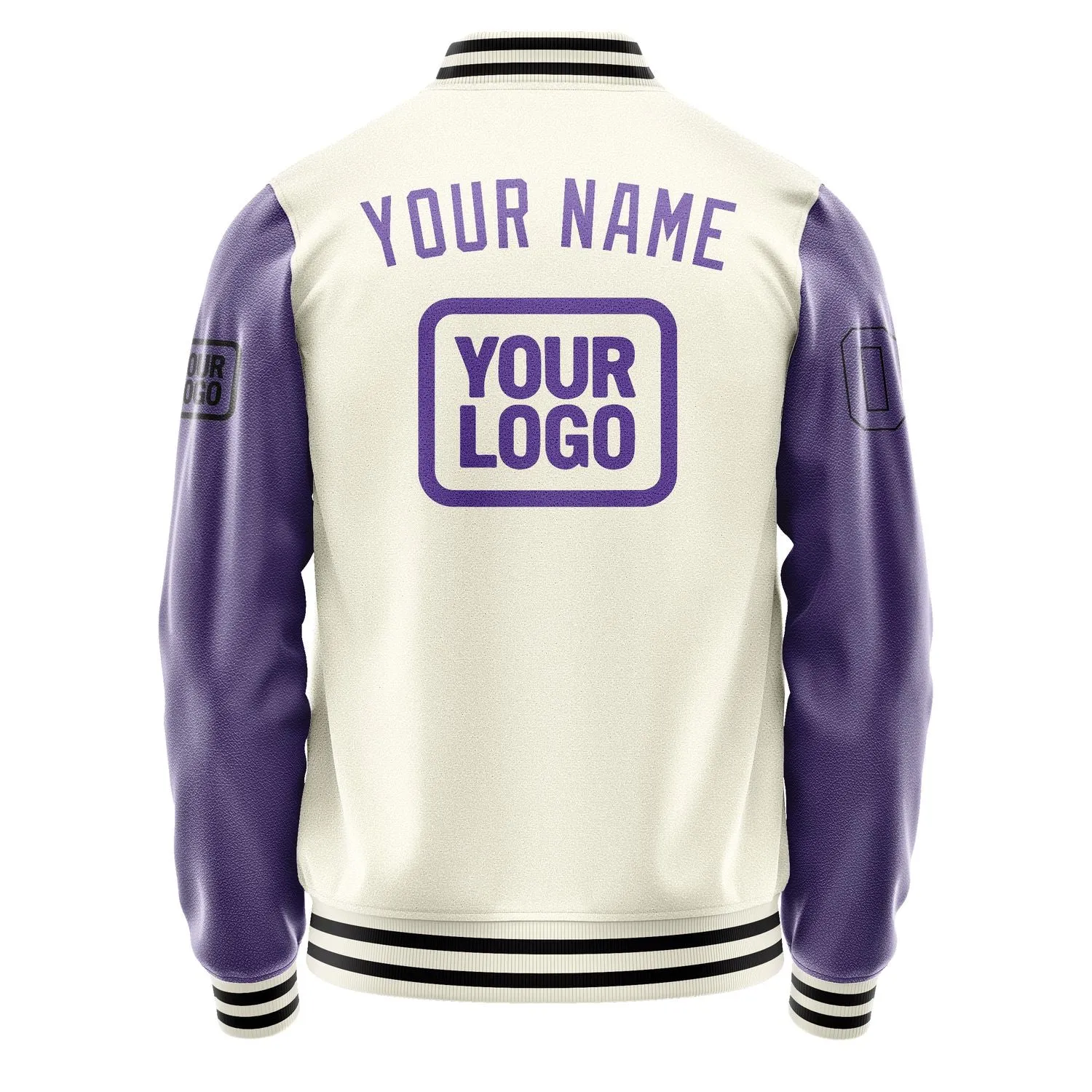 Custom Cream Light Purple Jacket sold by Tailorly product image thumbnail 4
