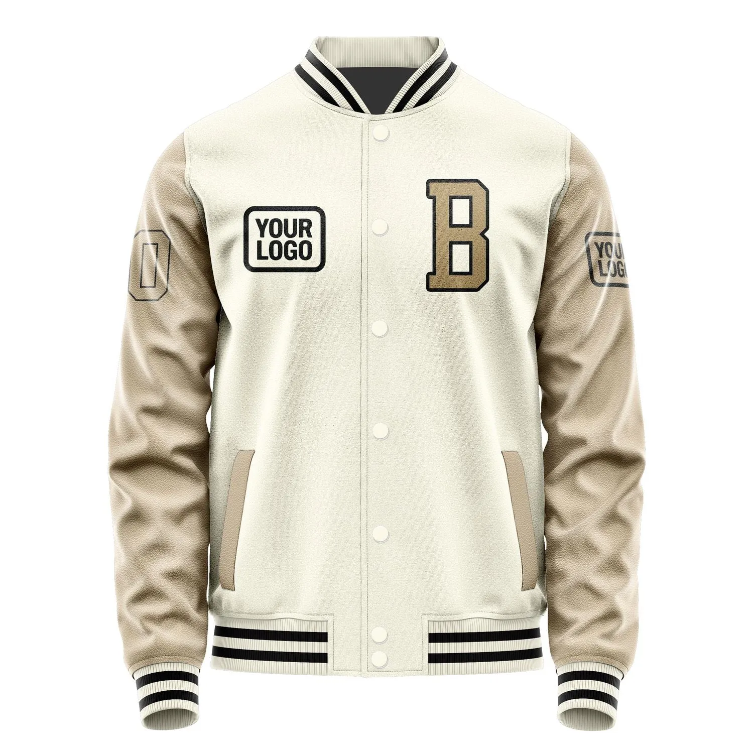 Custom Cream Light Khaki Jacket sold by Tailorly product image thumbnail 2