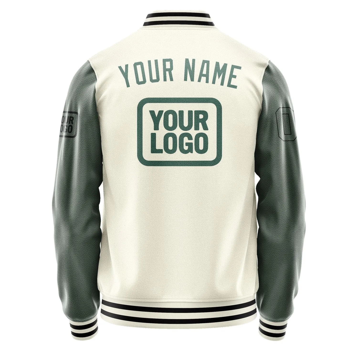 Custom Cream Blue Green Jacket sold by Tailorly product image thumbnail 4
