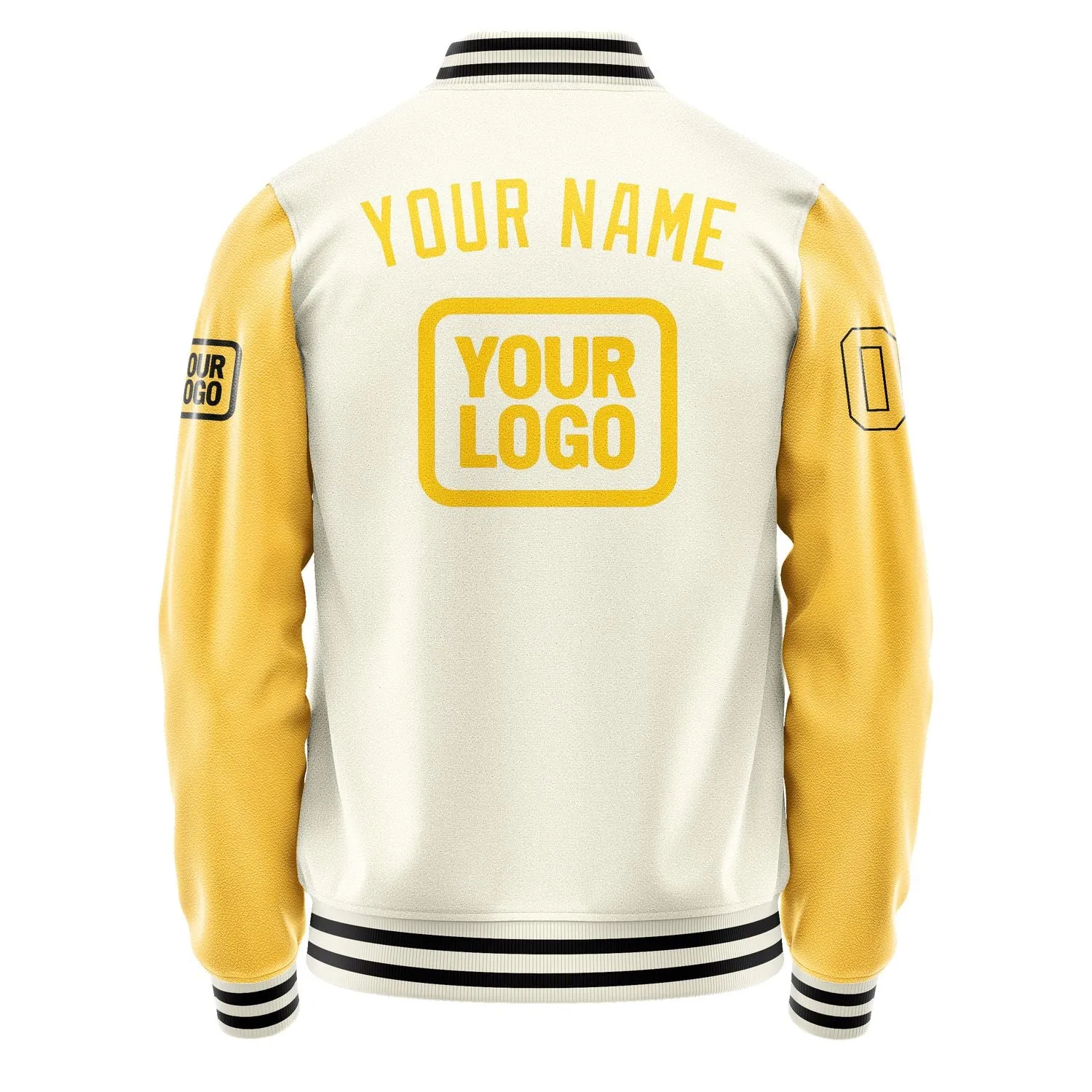 Custom Cream Gold Jacket sold by Tailorly product image thumbnail 4