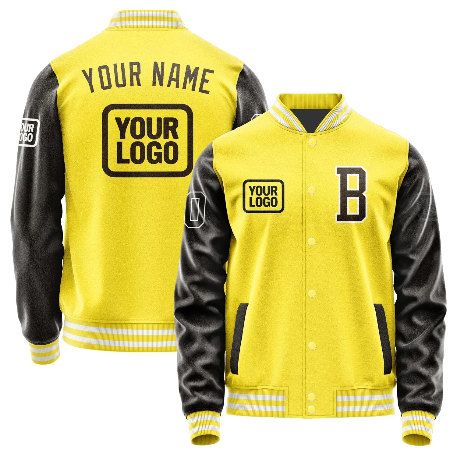 Custom Light Yellow Brown Jacket sold by Tailorly