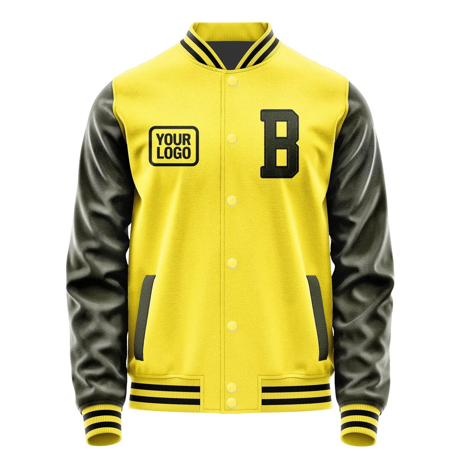 Custom Light Yellow Olive Jacket sold by Tailorly product image thumbnail 2