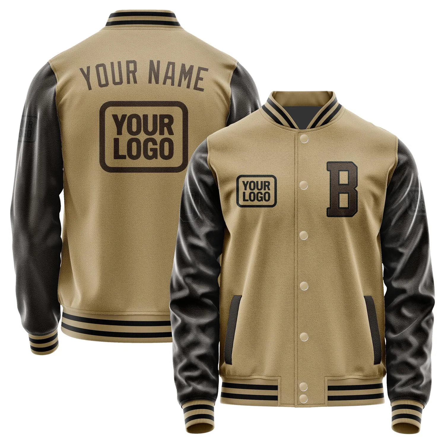 Custom Light Khaki Brown Jacket sold by Tailorly