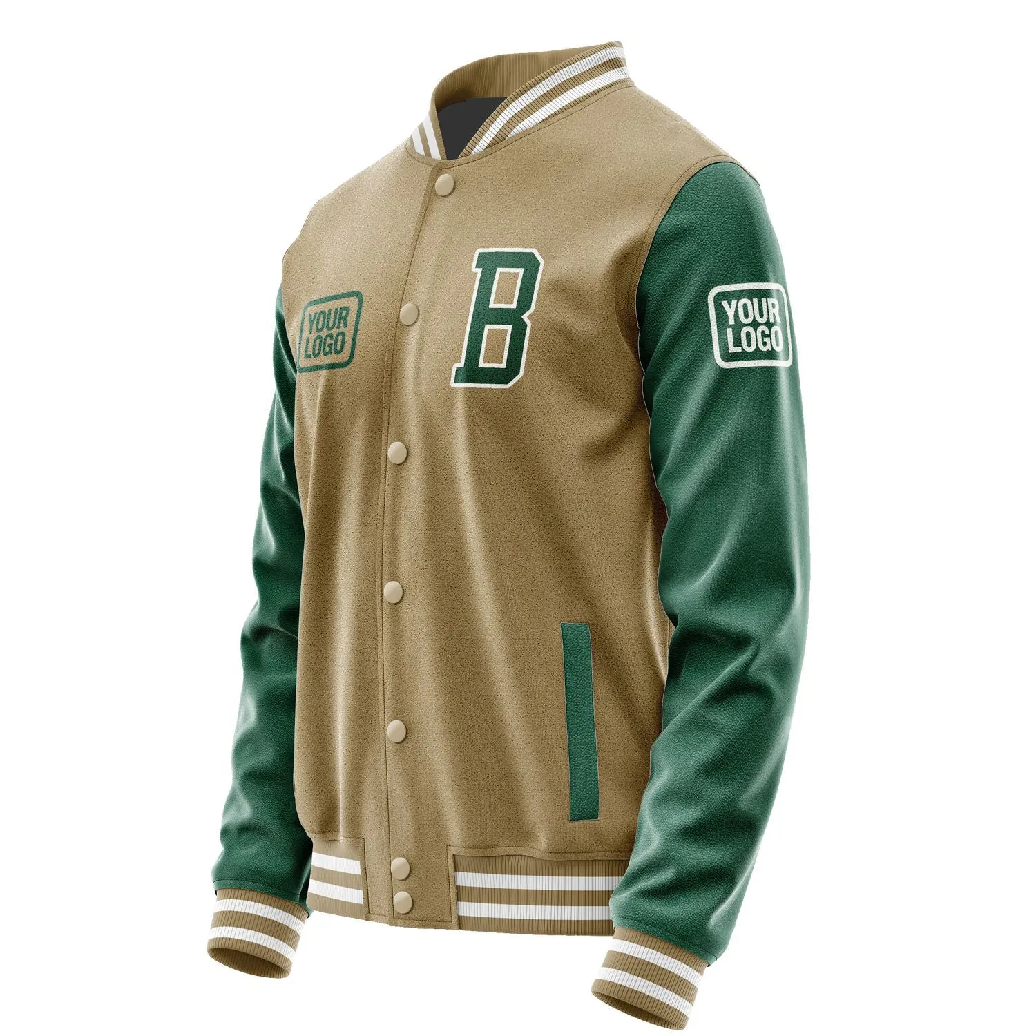 Custom Light Khaki Green Jacket sold by Tailorly product image thumbnail 3