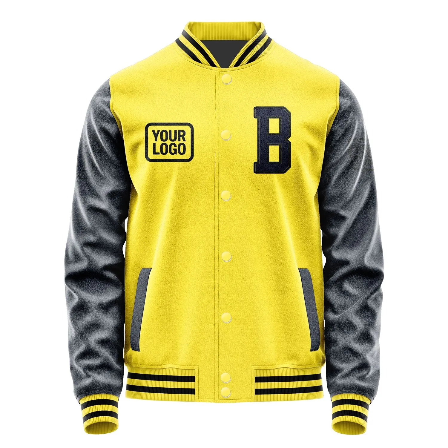 Custom Light Yellow Navy Jacket sold by Tailorly product image thumbnail 2