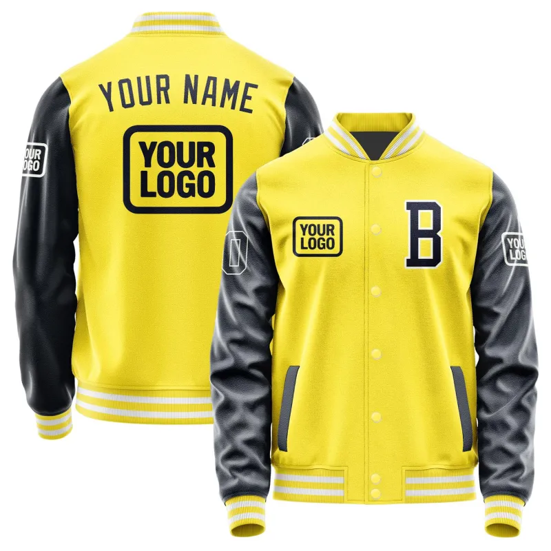 Custom Light Yellow Navy Jacket sold by Tailorly