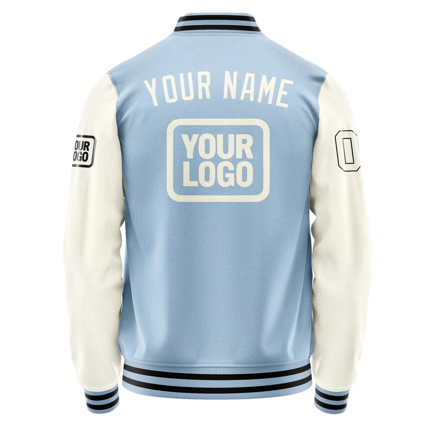 Custom Light Blue Cream Jacket sold by Tailorly product image thumbnail 4