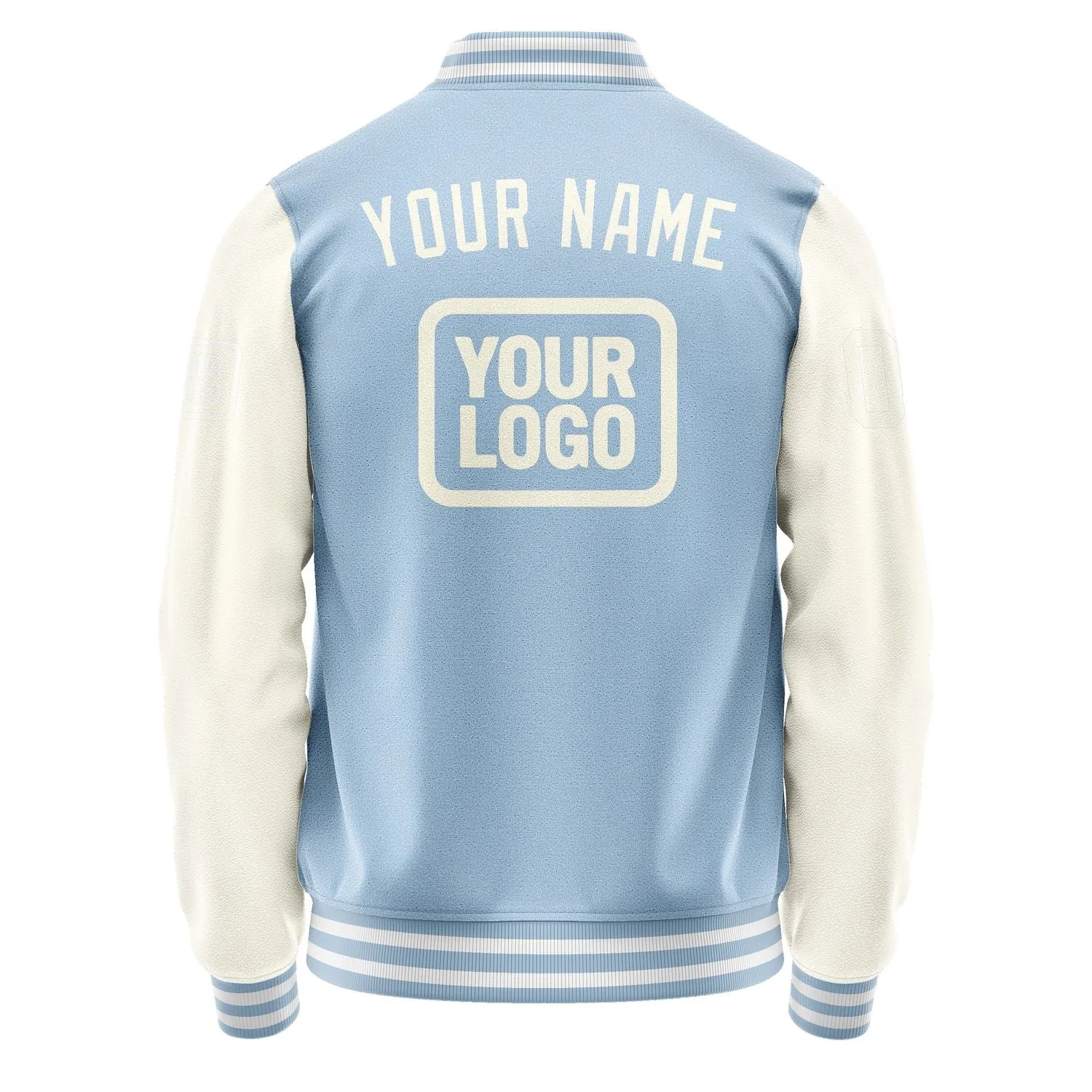 Custom Light Blue Cream Jacket sold by Tailorly product image thumbnail 4