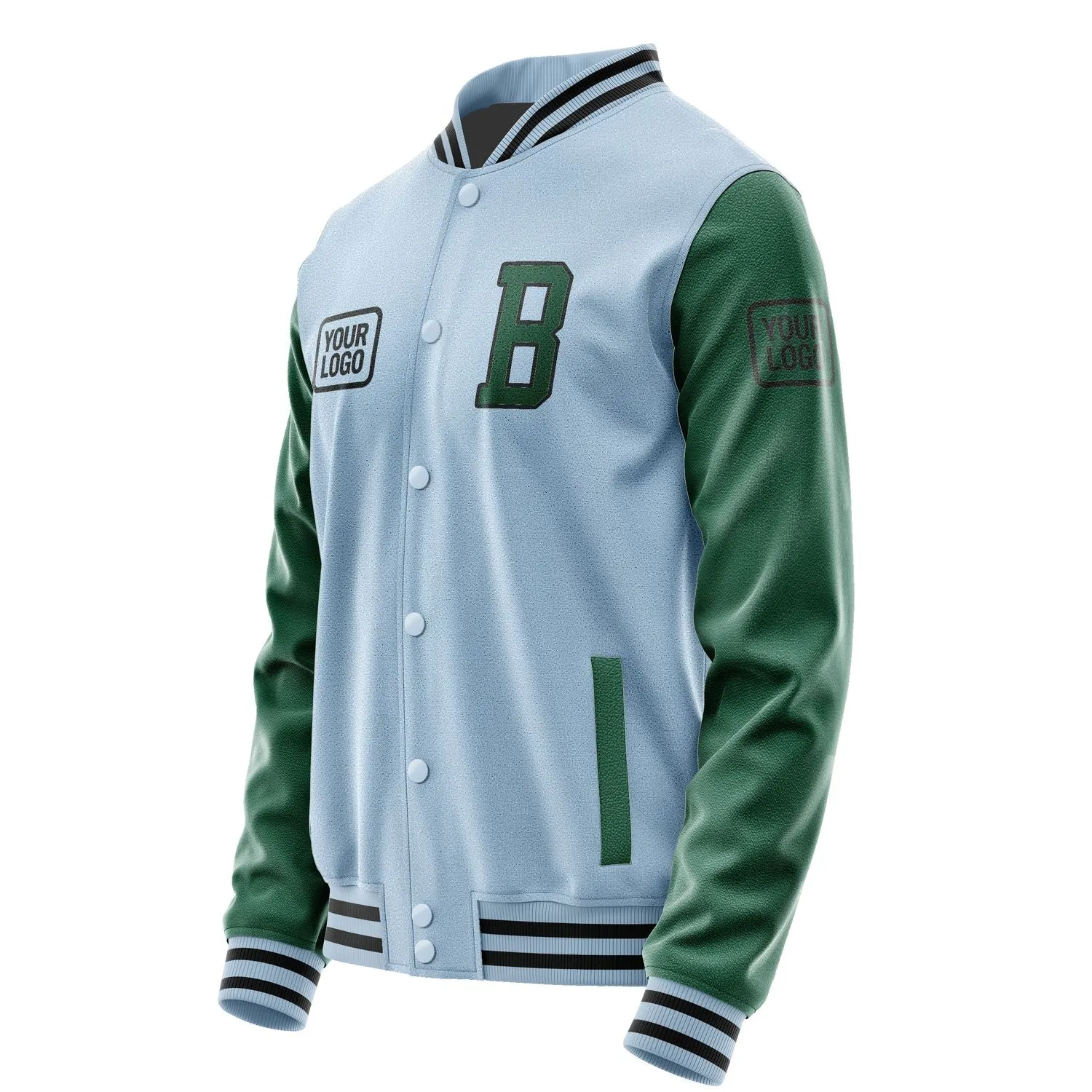 Custom Light Blue Green Jacket sold by Tailorly product image thumbnail 3